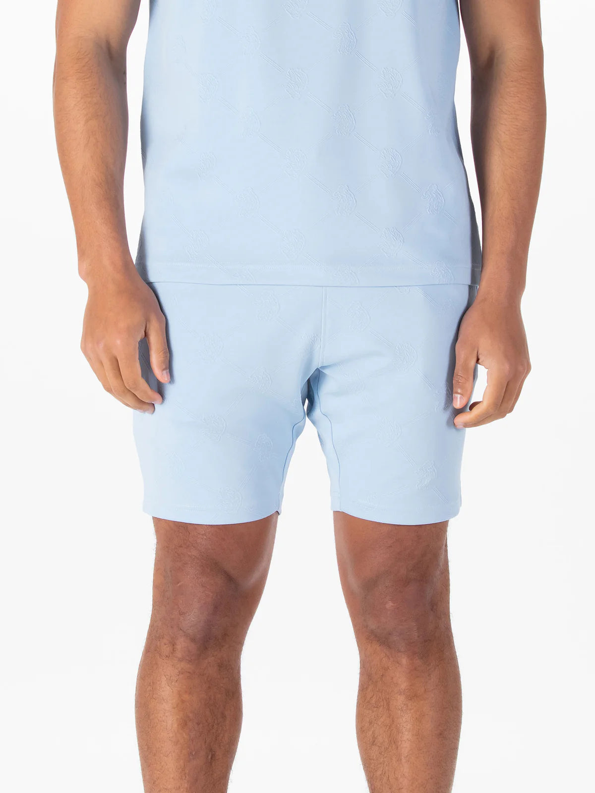 Luke Est 1977 Phoenix Textured Shorts | Sky Blue - M801051