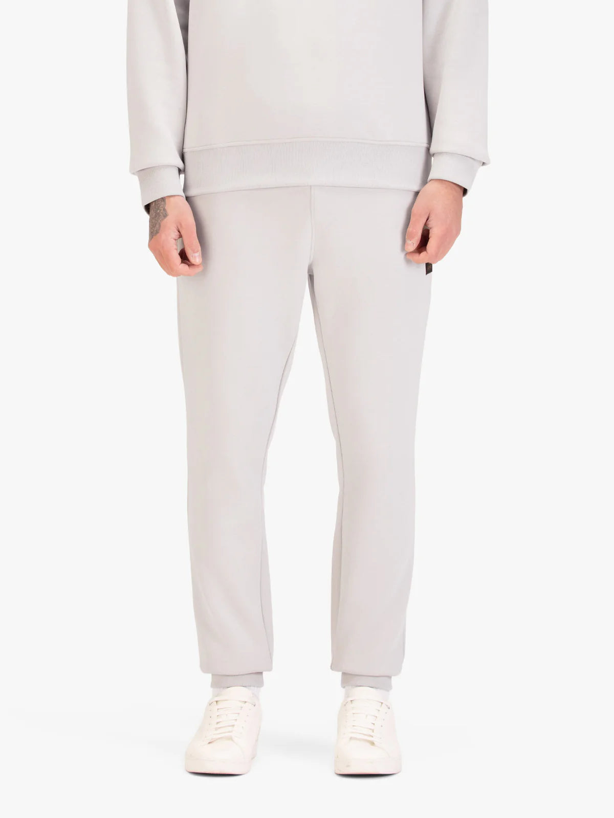 Luke1977 Makati Ice Grey jogger pants by Clique, featuring soft fabric and relaxed fit, suitable for casual wear.