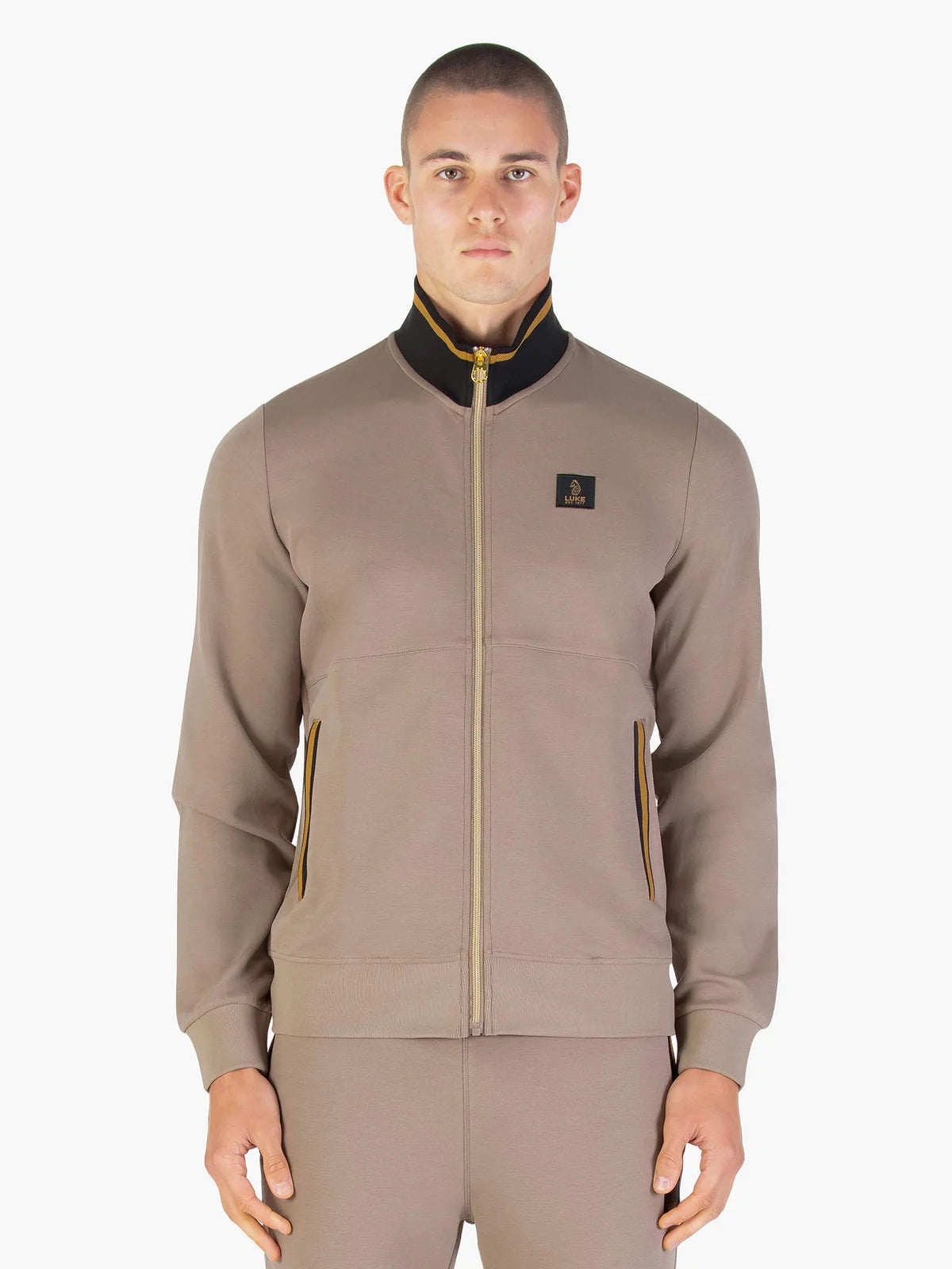 Luke Est 1977 Makati Zip Through Sweatshirt | Hardnut Gold - M810358