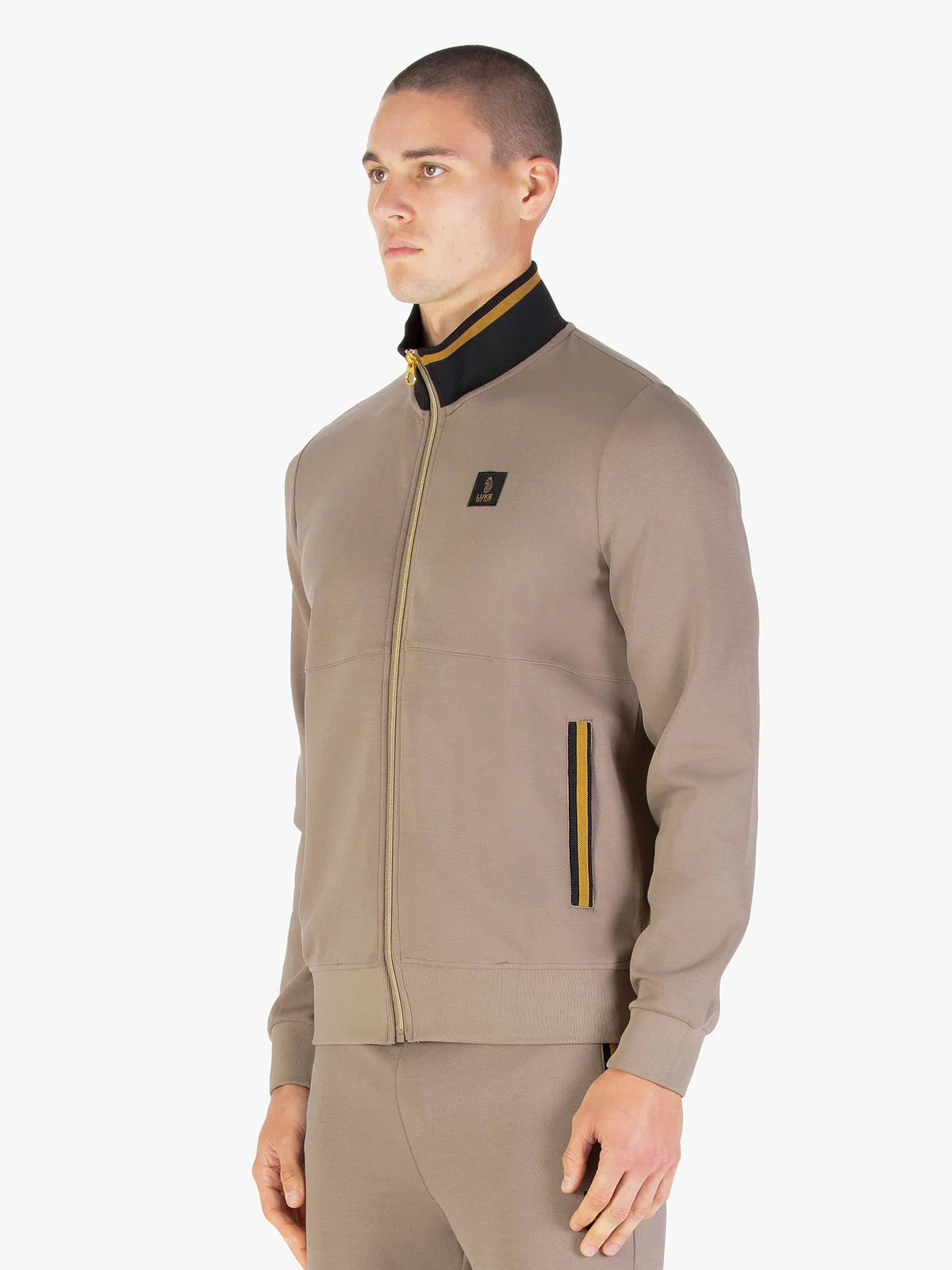 Luke Est 1977 Makati Zip Through Sweatshirt | Hardnut Gold - M810358