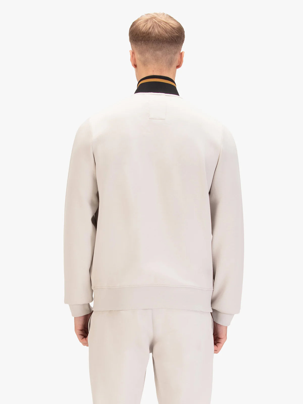 Luke Est 1977 Makati Zip Through Sweatshirt | Ice Grey- M810358