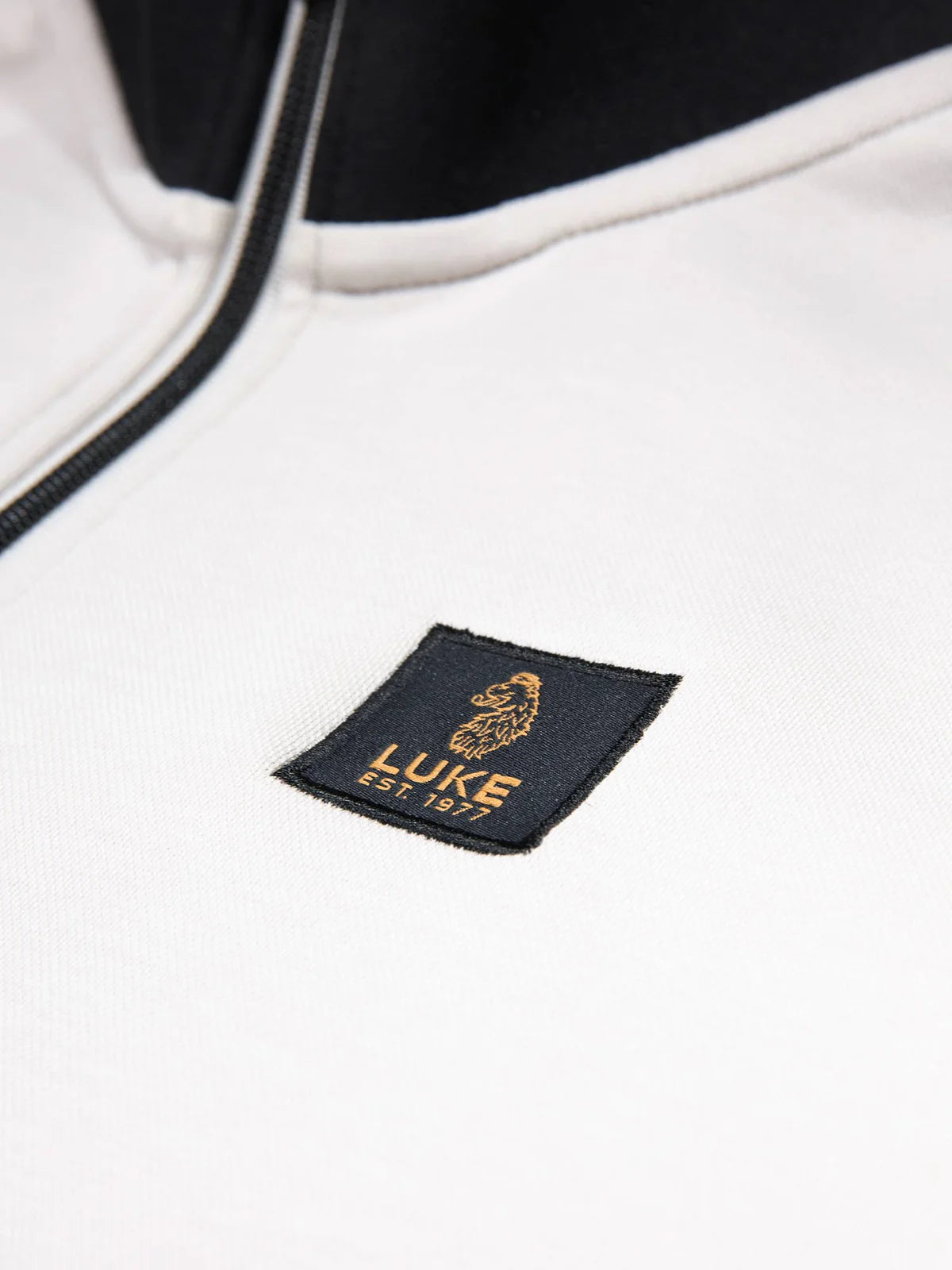 Luke Est 1977 Makati Zip Through Sweatshirt | Ice Grey- M810358