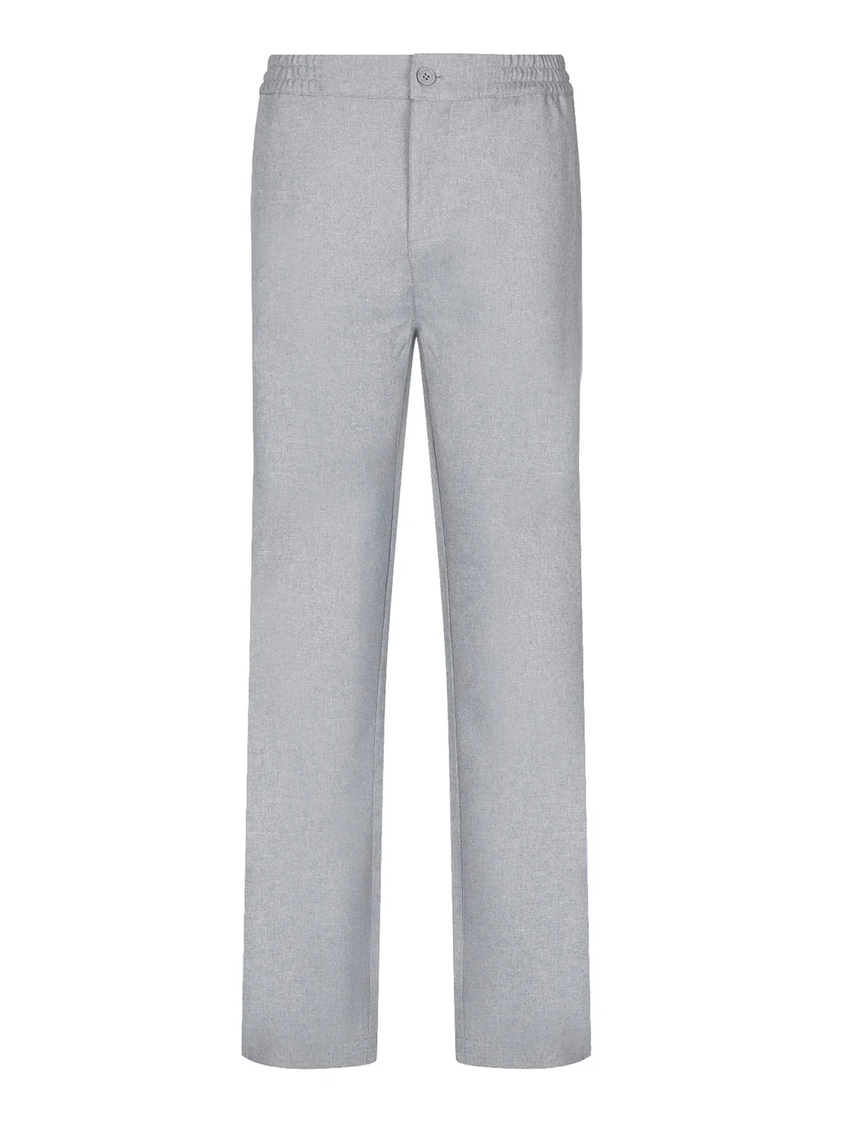 Luke 1977B Boas Smart Woven Trousers | Mid Marl Grey - M830401
