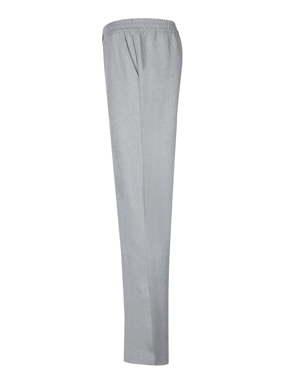 Luke 1977B Boas Smart Woven Trousers | Mid Marl Grey - M830401