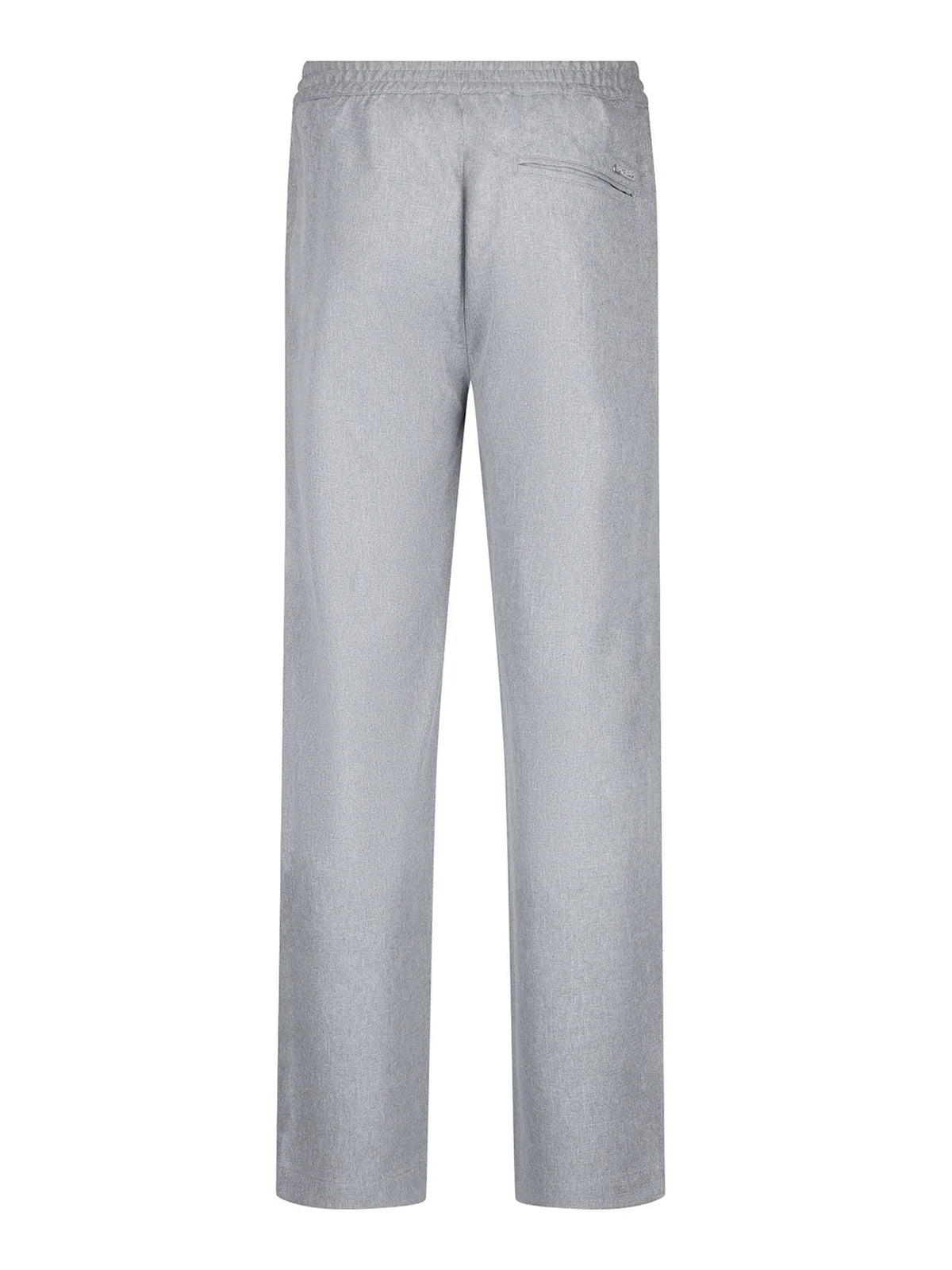 Luke 1977B Boas Smart Woven Trousers | Mid Marl Grey - M830401