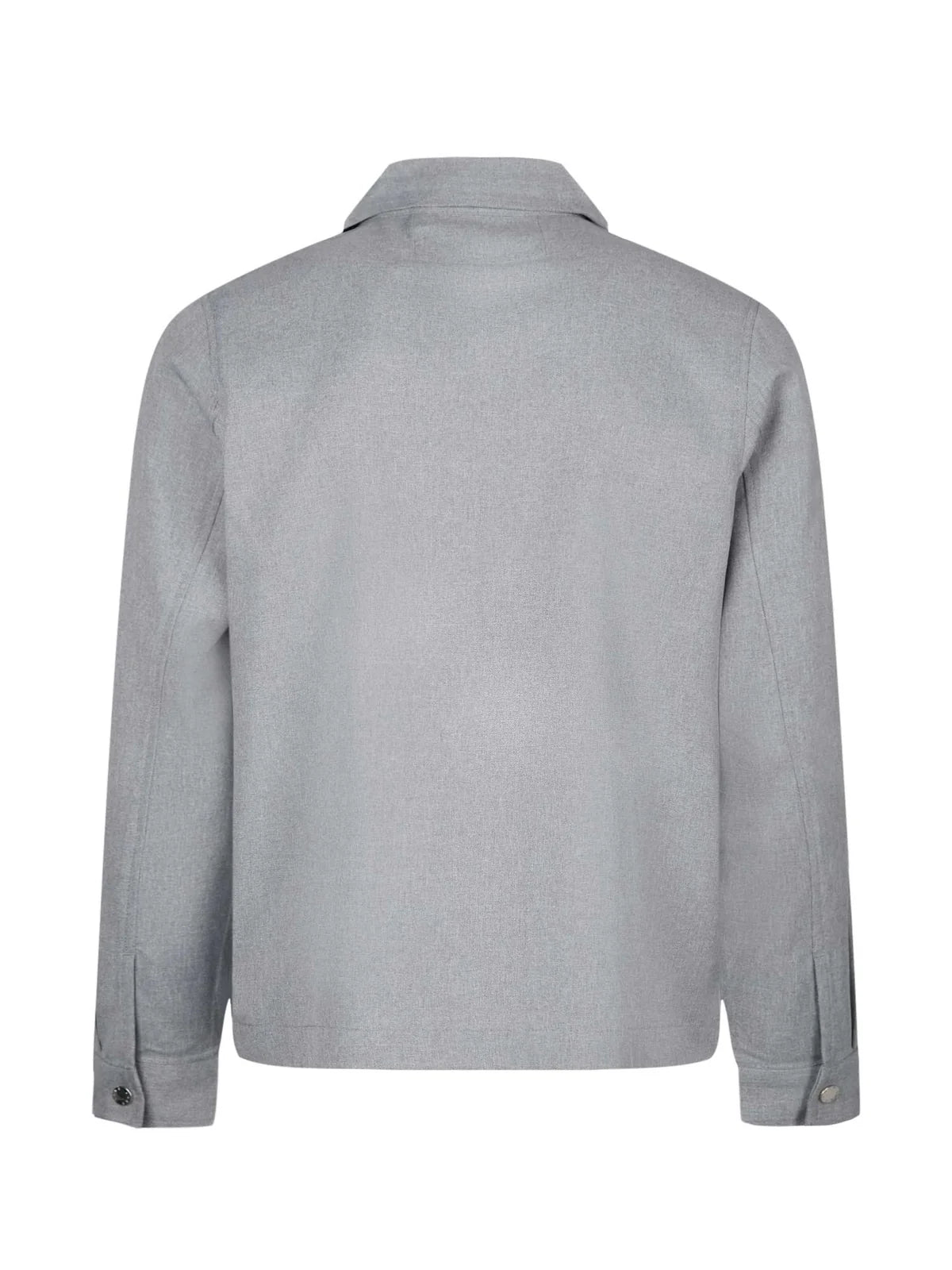 Luke 1977 Emery Woven Collared Jacket | Mid Marl Grey - M803073