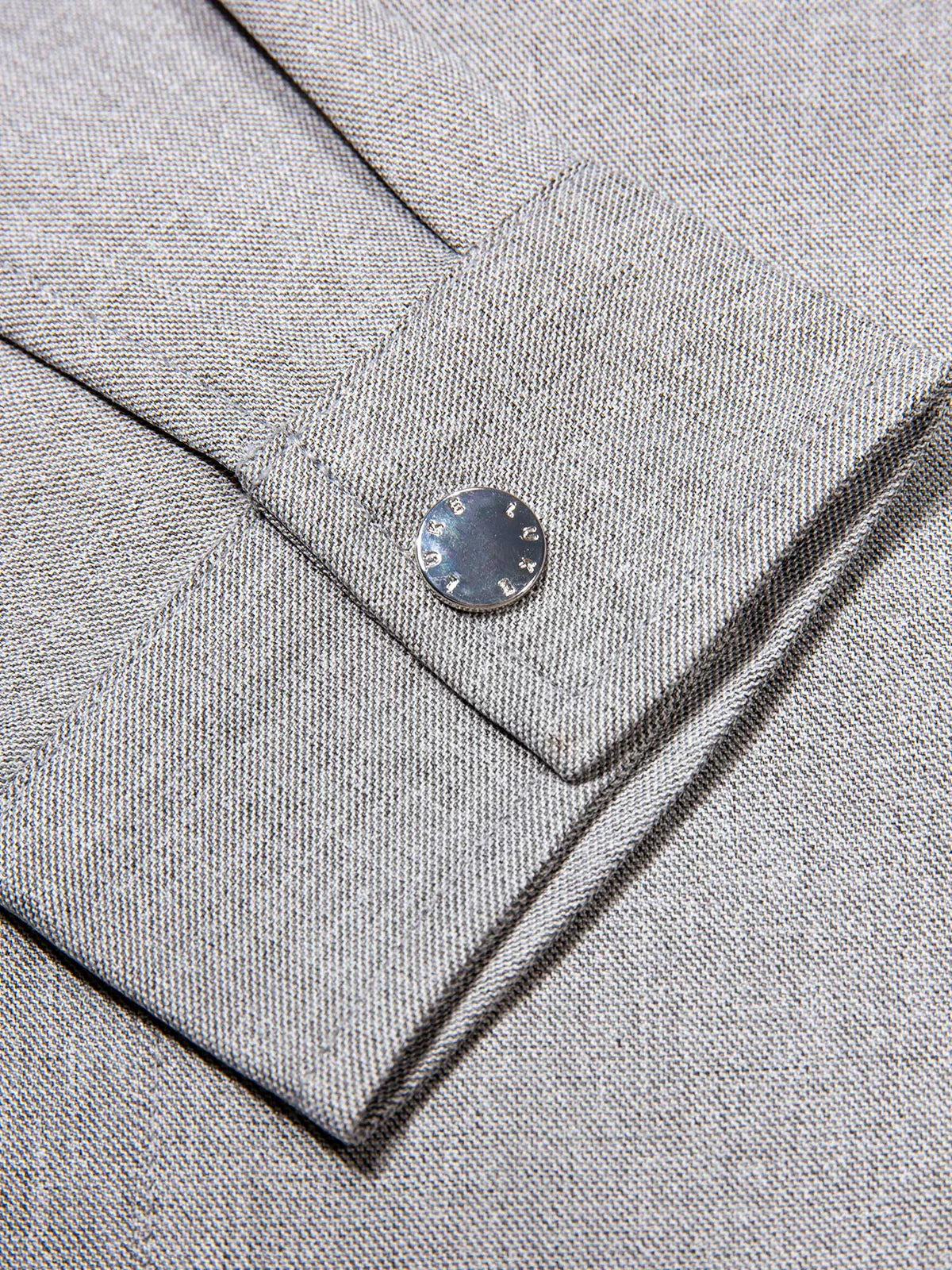 Luke 1977 Emery Woven Collared Jacket | Mid Marl Grey - M803073