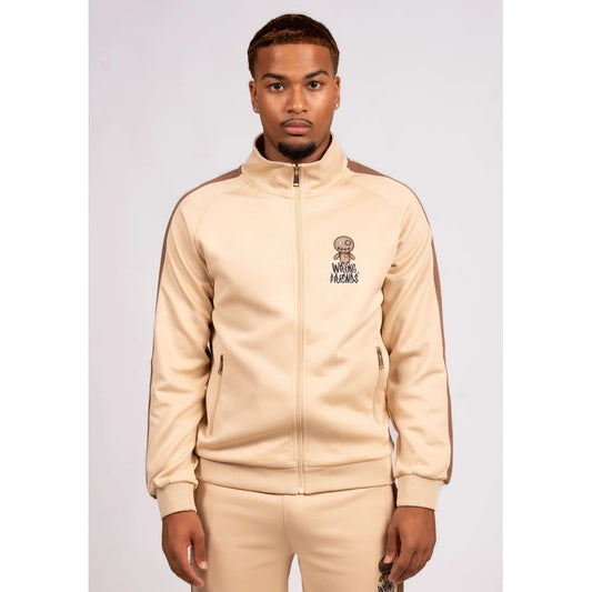 Wrong Friends Maupin Track Suit Jacket - Beige (WF1357)