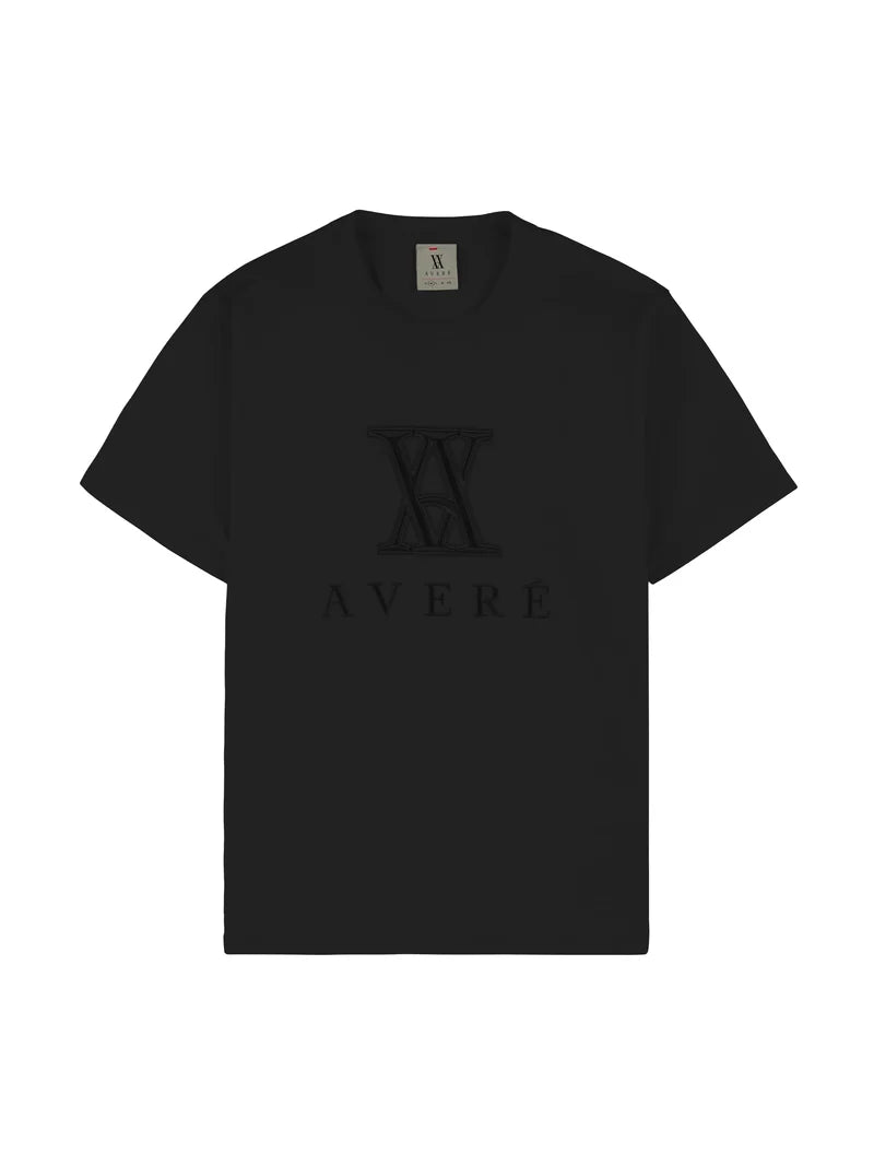 MILETTO LOGO BLACK T SHIRT - SIGNATURE | BLACK - AVERE-MIL-BLK