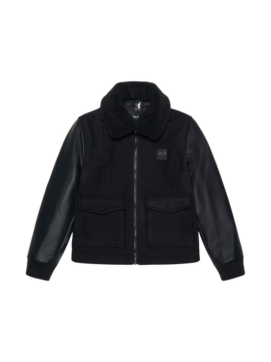 ANTONY MORATO Bomber Jacket - Fur Collar | Black - MMCO00889 - FA500075 - 9000