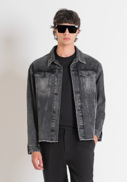 ANTONY MORATO Oversized Denim Jacket | Black - MMCO00874 - FA700132 - 9000