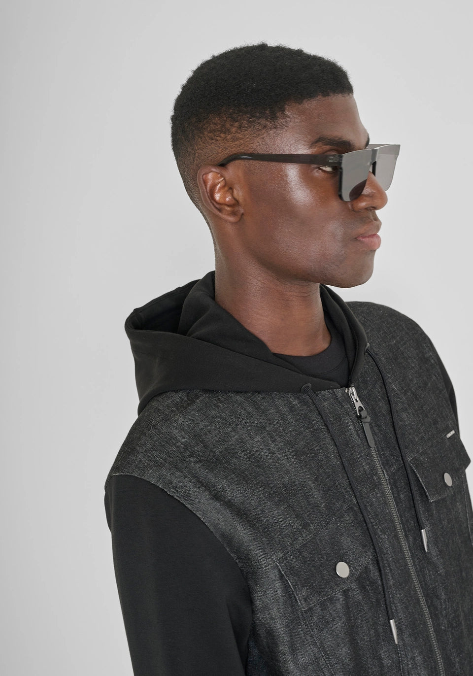Antony Morato Regular Fit - Zip Sweatshirt Cotton Blend | Black - MMFL01075-FA150168-9000