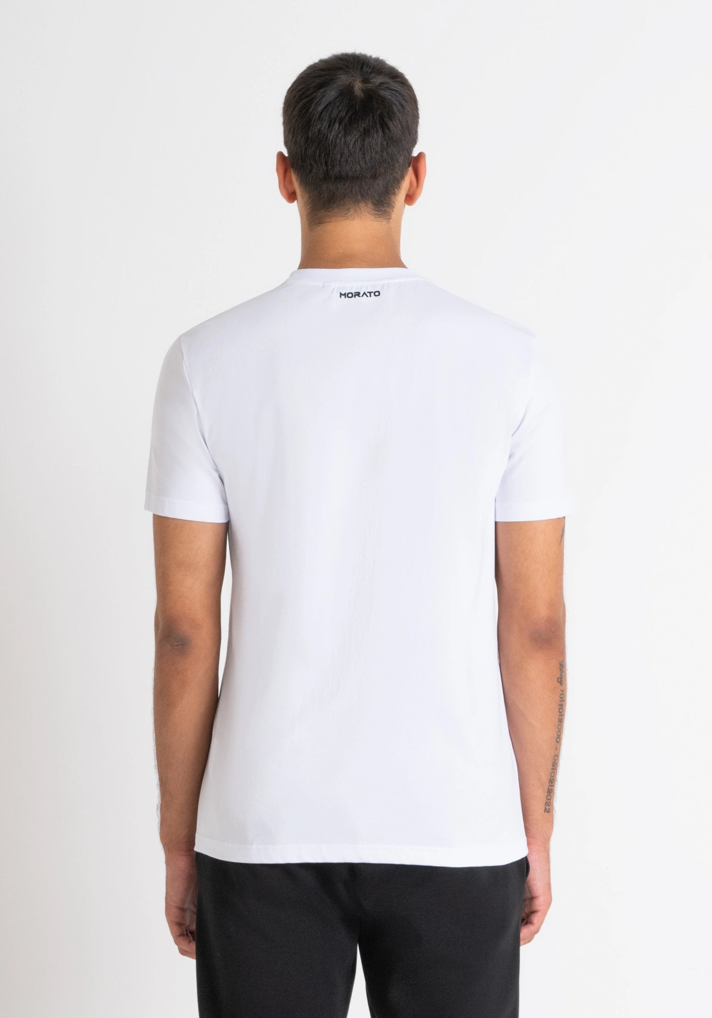 Antony Morato - Regular Fit T-Shirt Cotton Jersey  Panther Print | White - MMKS 02429 - FA100144