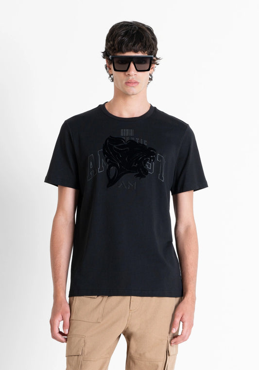 ANTONY MORATO Manchester T-Shirt Sponge Effect Print | Black- MMKS02450 - FA100240 - 9000