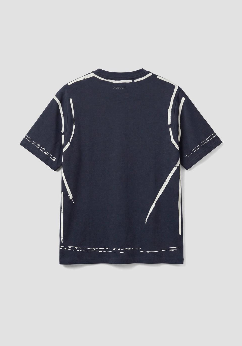 ANTONY MORATO - Relaxed-Fit T-Shirt in Soft Cotton - Contrasting Paint Print | Marine Blue - MMKS02605-FA100258-7139