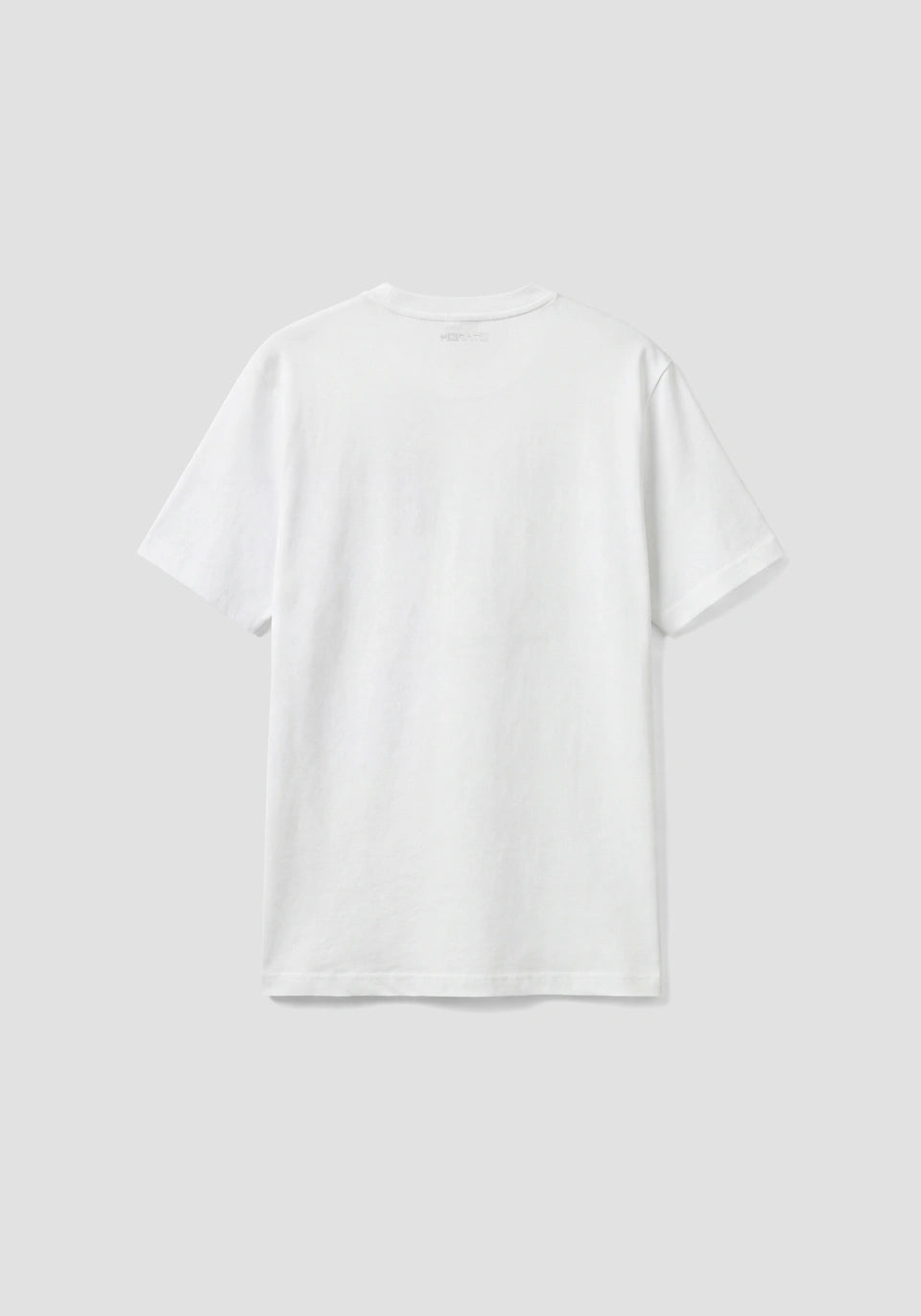 Cream Antony Morato regular fit cotton jersey T-shirt with printed design, styled on a model.