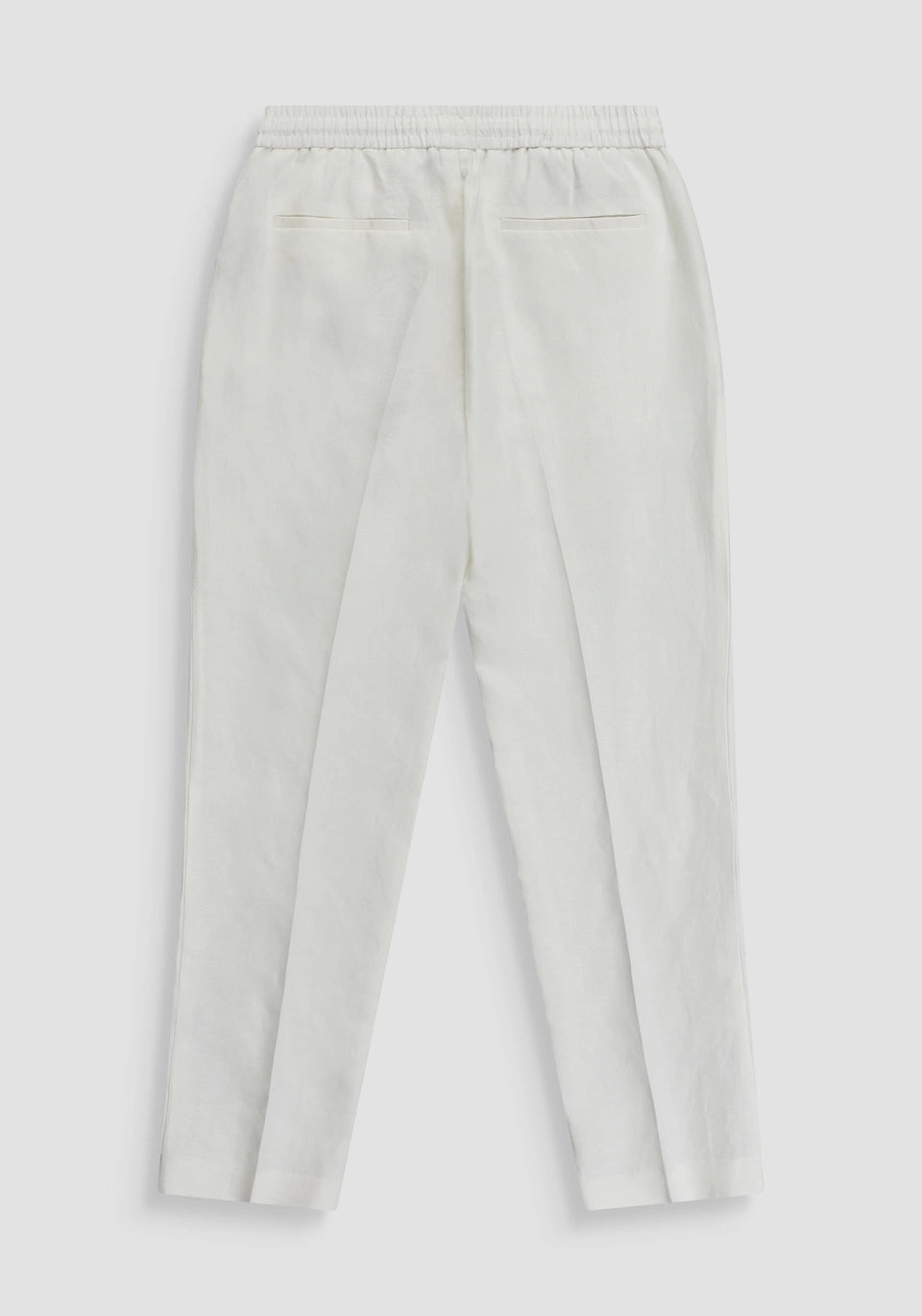 Clique Antonty Morrato Neil linen blend trousers in cream, regular fit, shown on a model with a relaxed style.