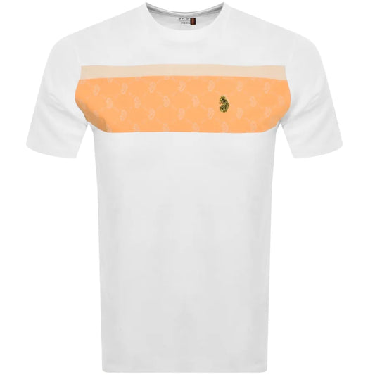 LUKE Lion's Den Overprint T-shirt | White Apricot M560151