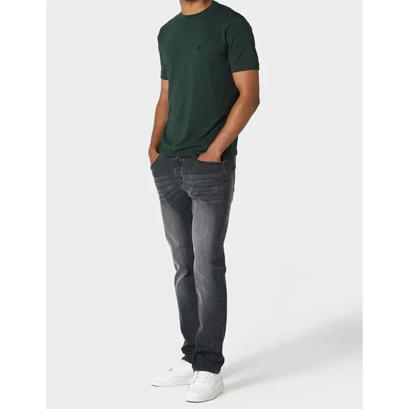 Clique Kara 883 Police Mattia Todd 993 regular fit jeans in refined grey, showing front view with classic denim details.