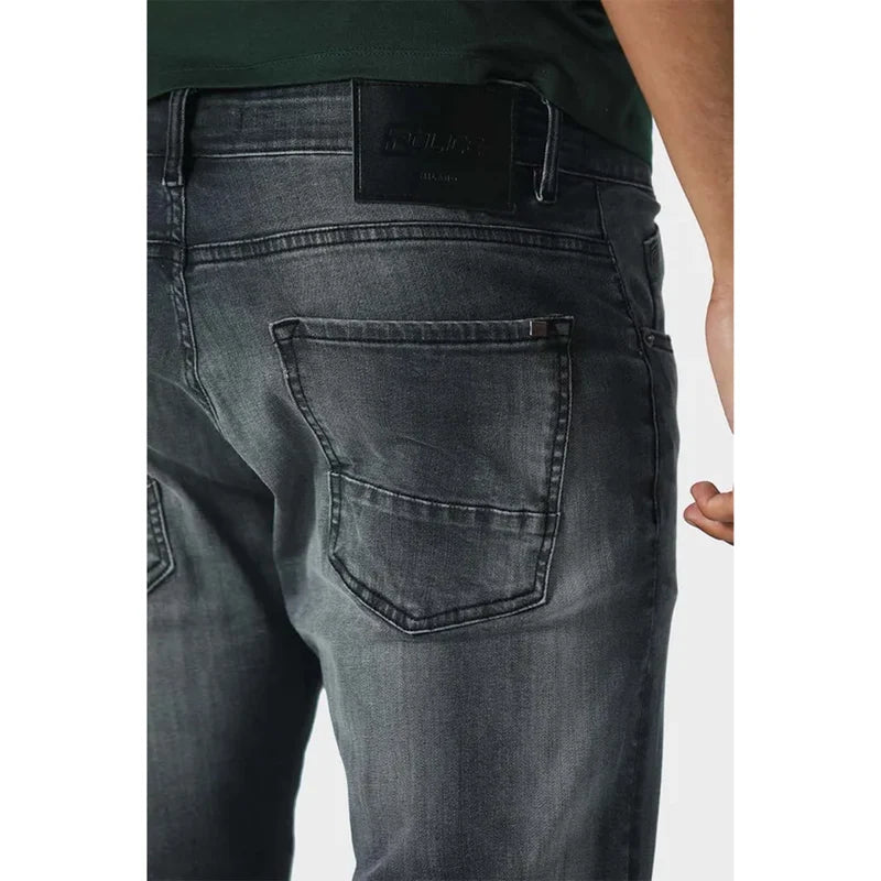 Clique Kara 883 Police Mattia Todd 993 regular fit jeans in refined grey, showing front view with classic denim texture.