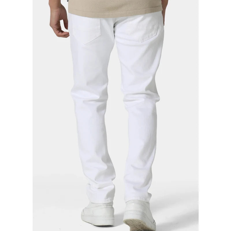 Clique Kara 883 Police Mattia Todd 1054 white regular fit jeans, front view showing classic denim style and stitching details.