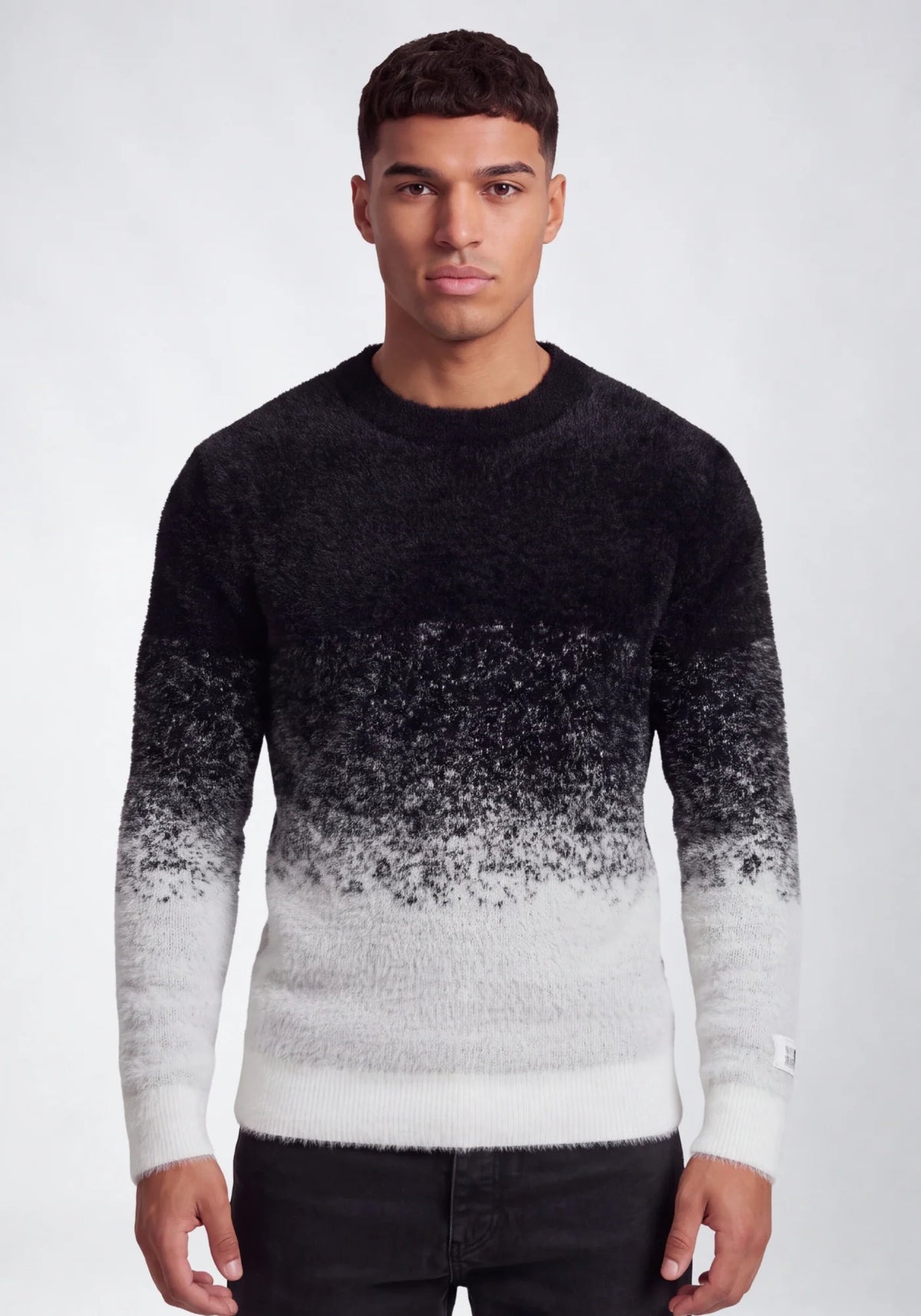 Wrong Friends | McCarthy Sweater — Black / Grey / White (Relaxed Fit) (Copy)