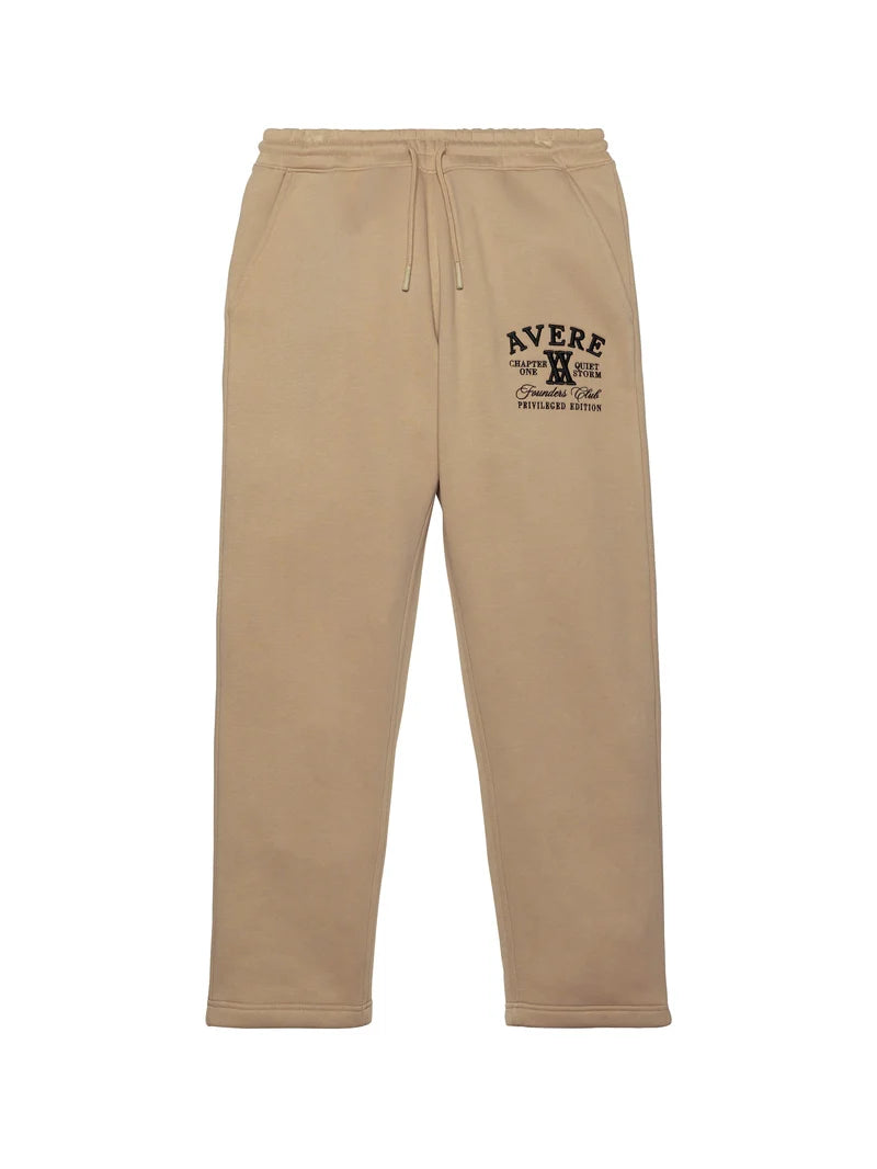 AVERE - PARADISO STONE OPEN HEM SWEATPANTS - SIGNATURE | BEIGE - AVERE-PAR-BEI