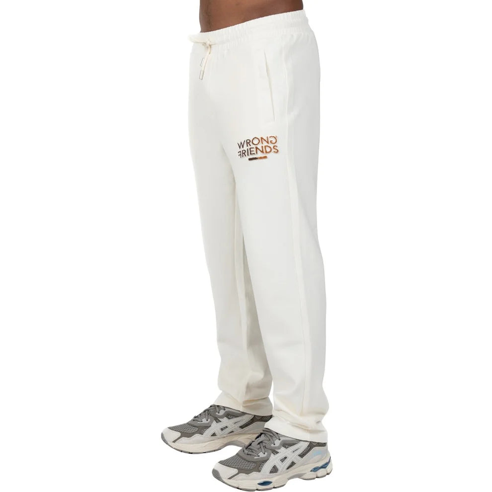 Clique Wrong Friends Simi Valley Jogger in beige and brown, featuring a comfortable sweater-style design and casual fit.