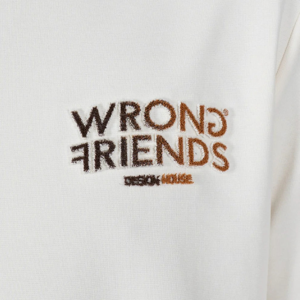 Wrong Friends Simi Valley Sweater | Beige/Brown - WF1211