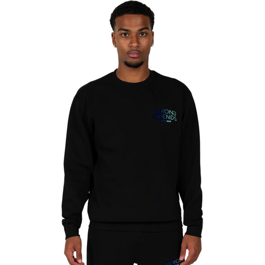 Wrong Friends Simi Valley Sweater | Black/Blue - WF1211