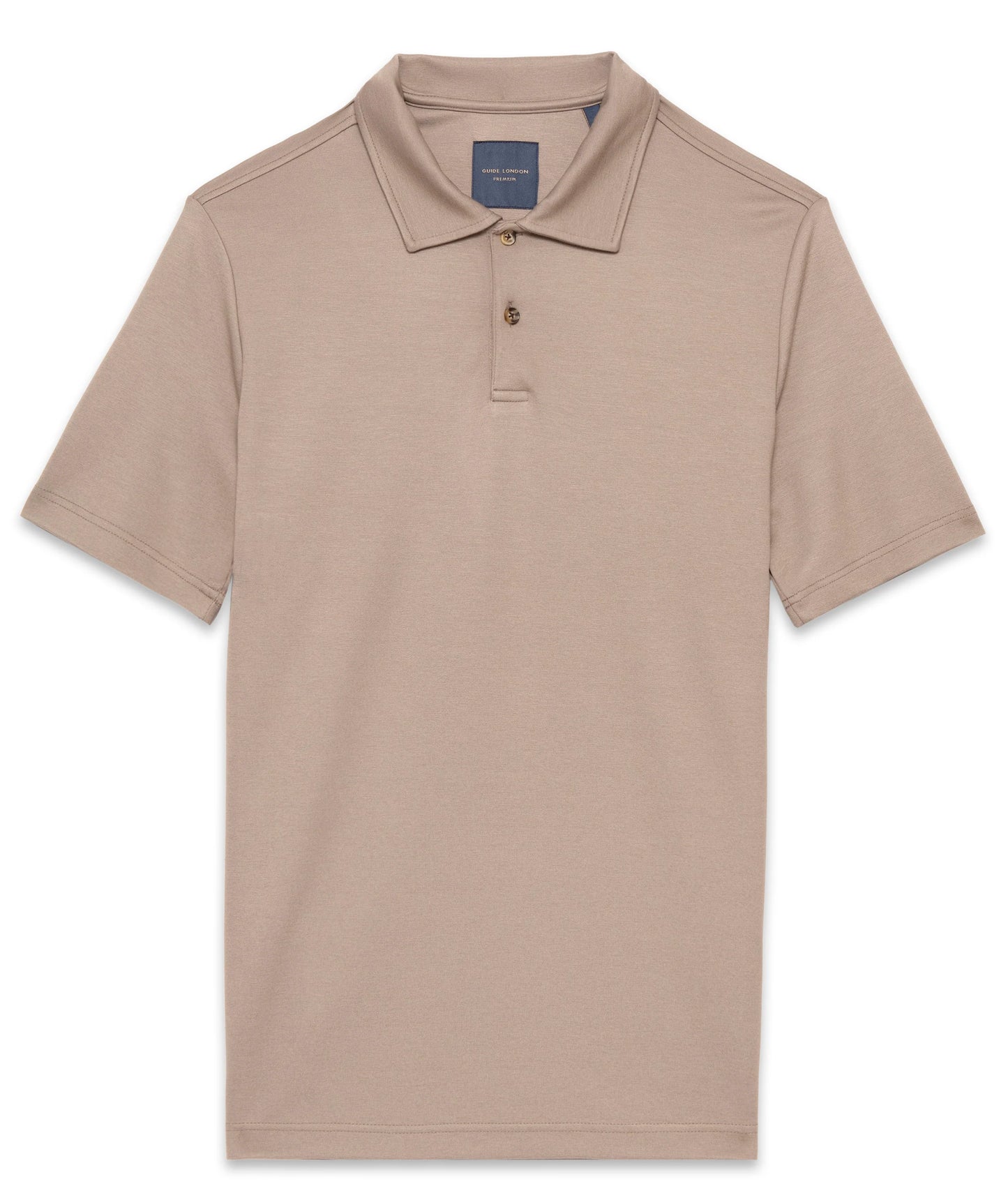 GUIDE London - Heavy Knitted Jersey Polo | Sage - SJ5791