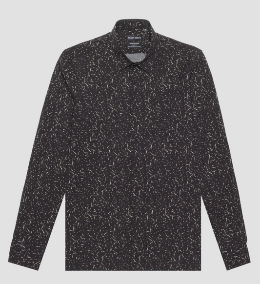 ANTONY MORATO Regular Straight Fit Long Sleeve Shirt Toronto | MMSL00614-FA430574 - Black 9000