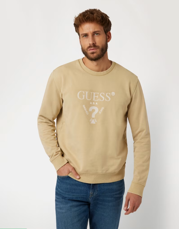 GUESS Crewneck Sweatshirt | Black -  M4YQ13KBY51 - GO36