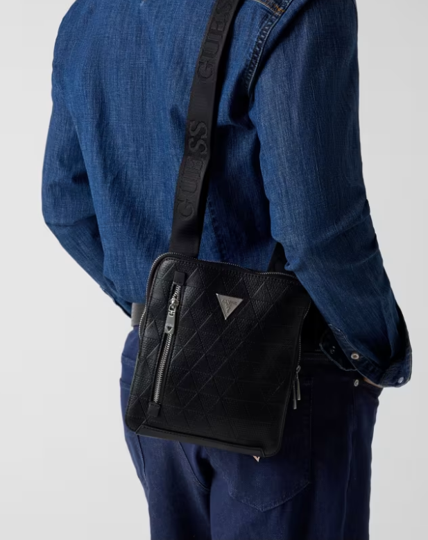 GUESS Torino Logo Crossbody| Black - HMTOTEP6159 - BLA