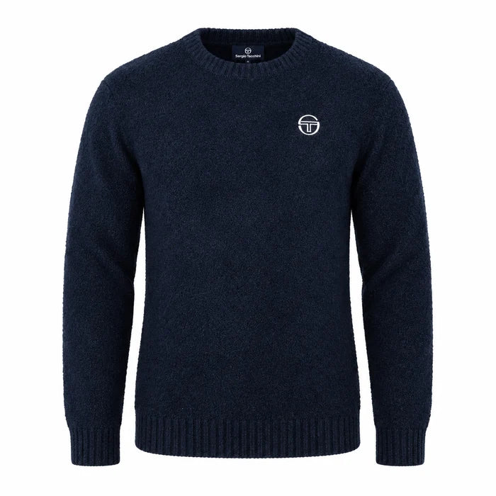 Sergio Tacchini Caputo Crew Neck Knitted Jumper - Maritime Blue (STM21336-225)