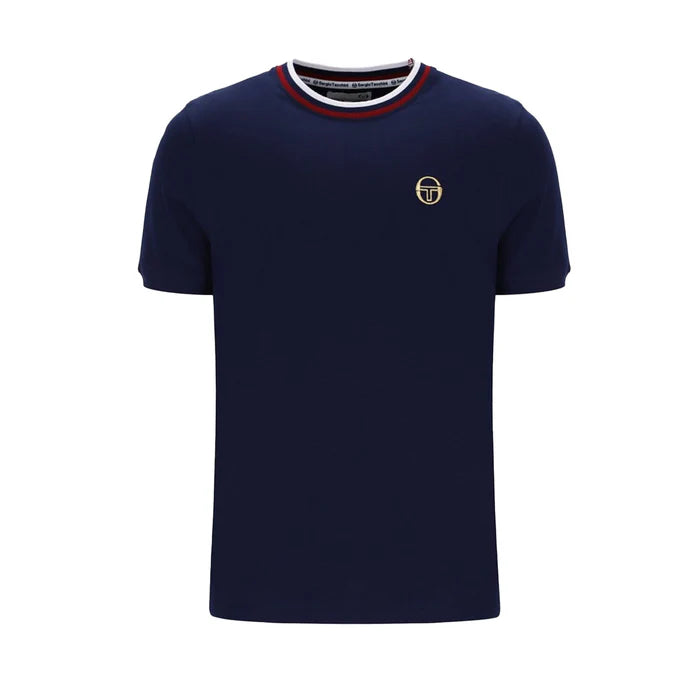 Sergio Tacchini - Rainer SS T-Shirt - Maritime Blue/Sundried Tomato | STM16208-0003