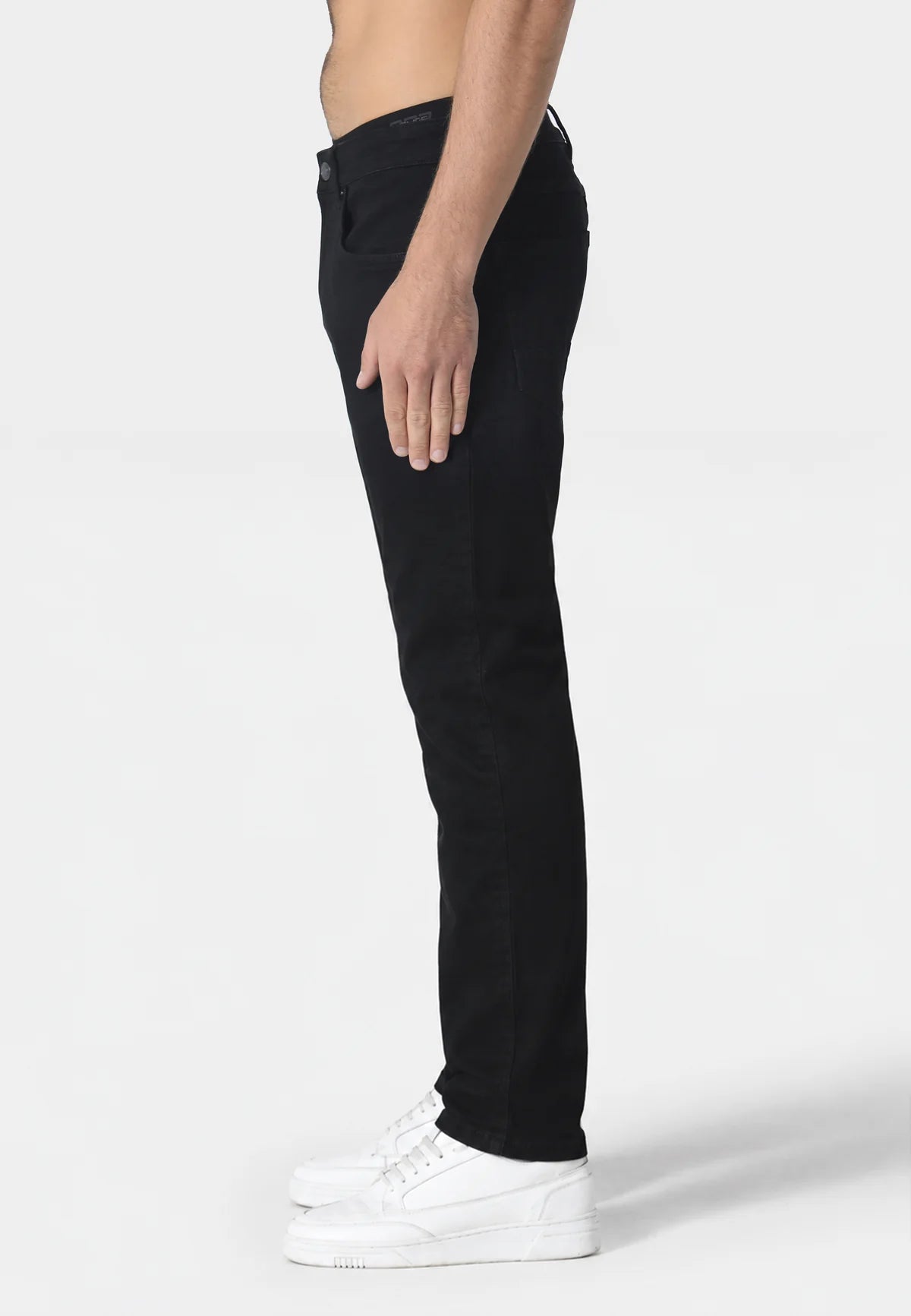 Black Todd 960 Mattia regular fit jeans by Clique Kara from 883 Police, displayed flat on white background.