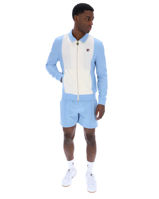 Fila Vintage Tommaso Colour Block Track Jacket | Frozen Fjord & Gardenia