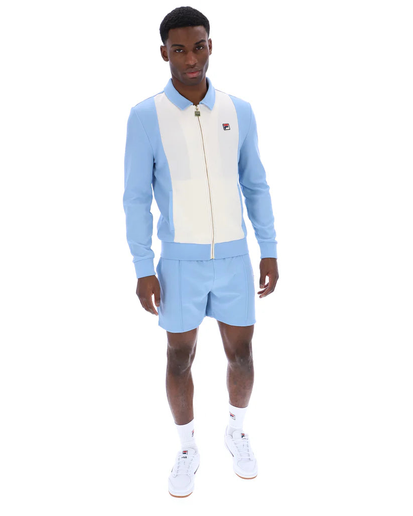 Fila Vintage Tommaso Colour Block Track Jacket | Frozen Fjord & Gardenia