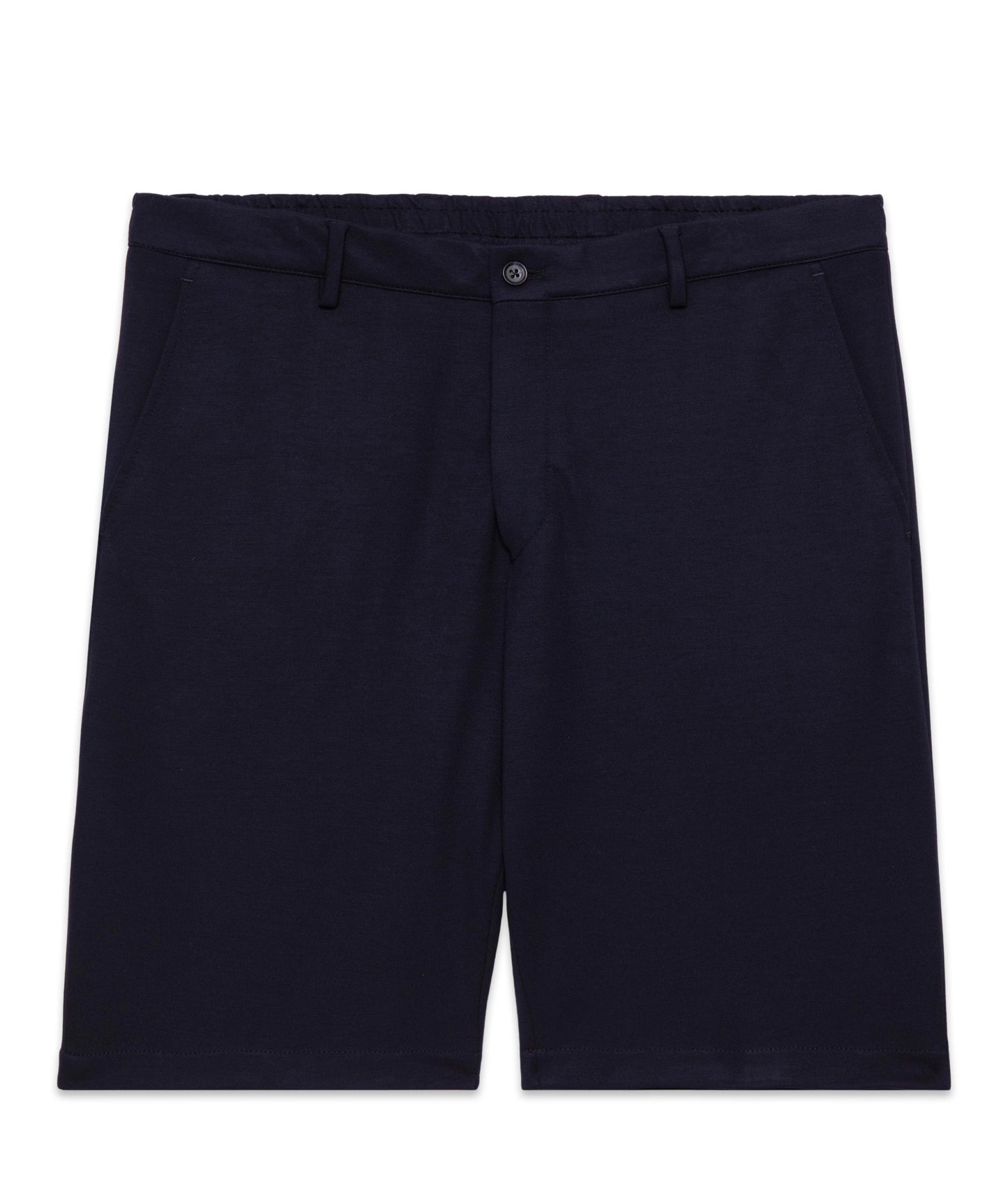 GUIDE London - Stretch Jersey Elasticated Waist Tailored Shorts | Navy - TR1708