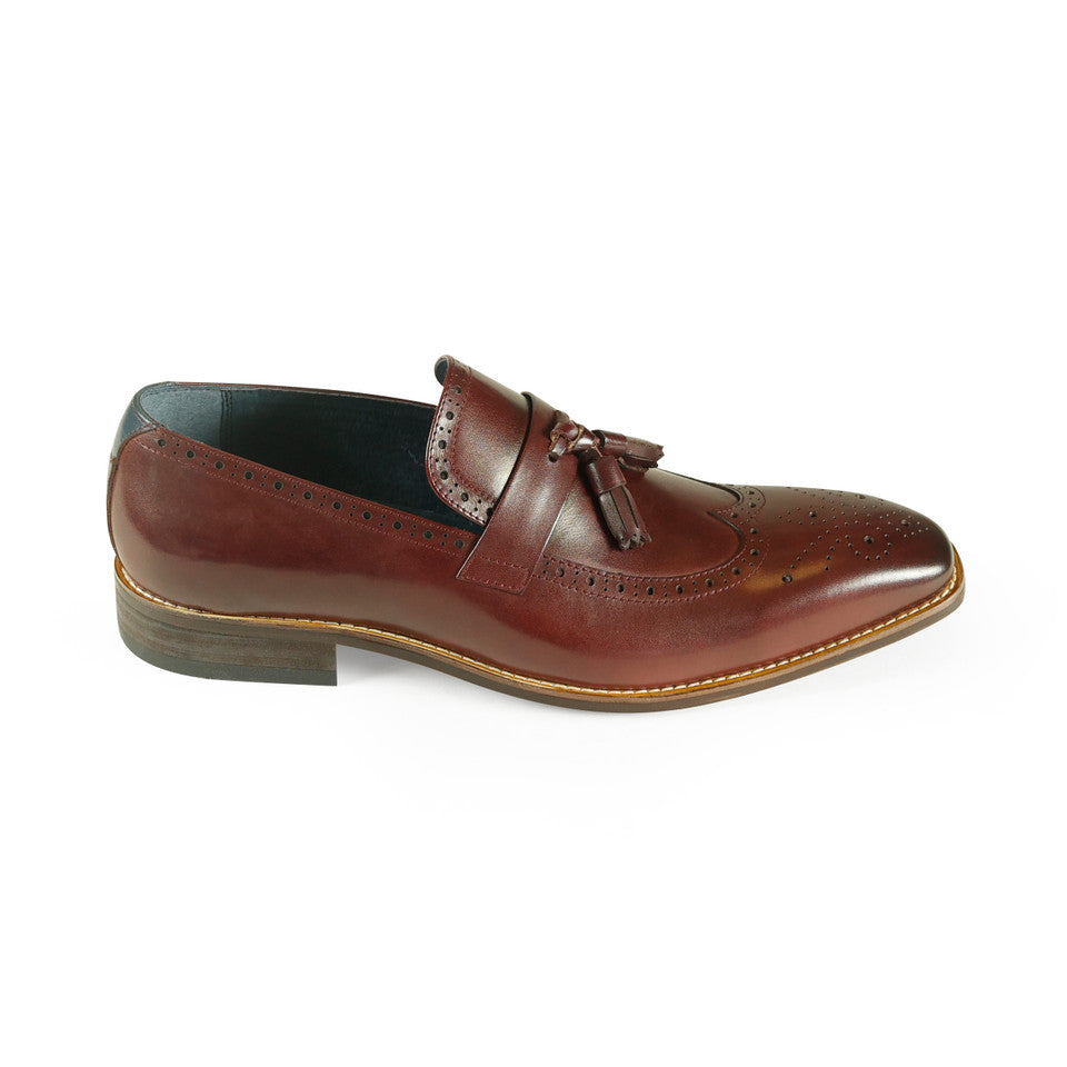 AZOR La Mode - Tuscany Tassel Loafer  | Burgundy