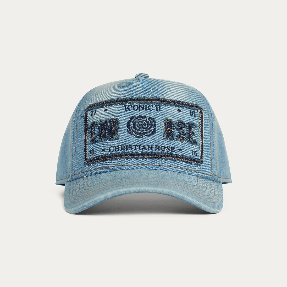Christian Rose | Denim Iconic II Cap — Denim (CR066D)