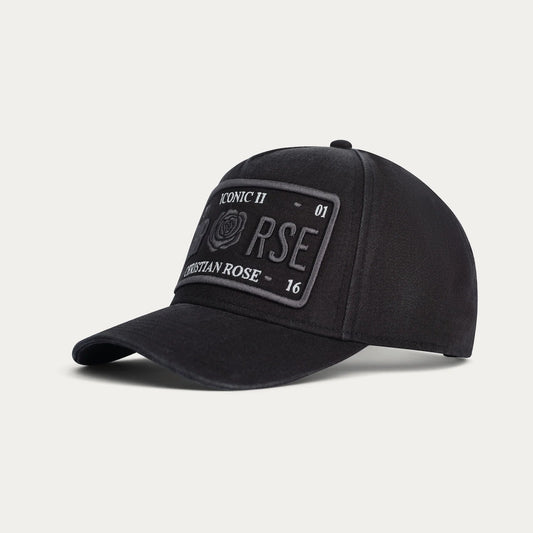 Christian Rose | Washed Iconic II Cap — Black (CR063B)