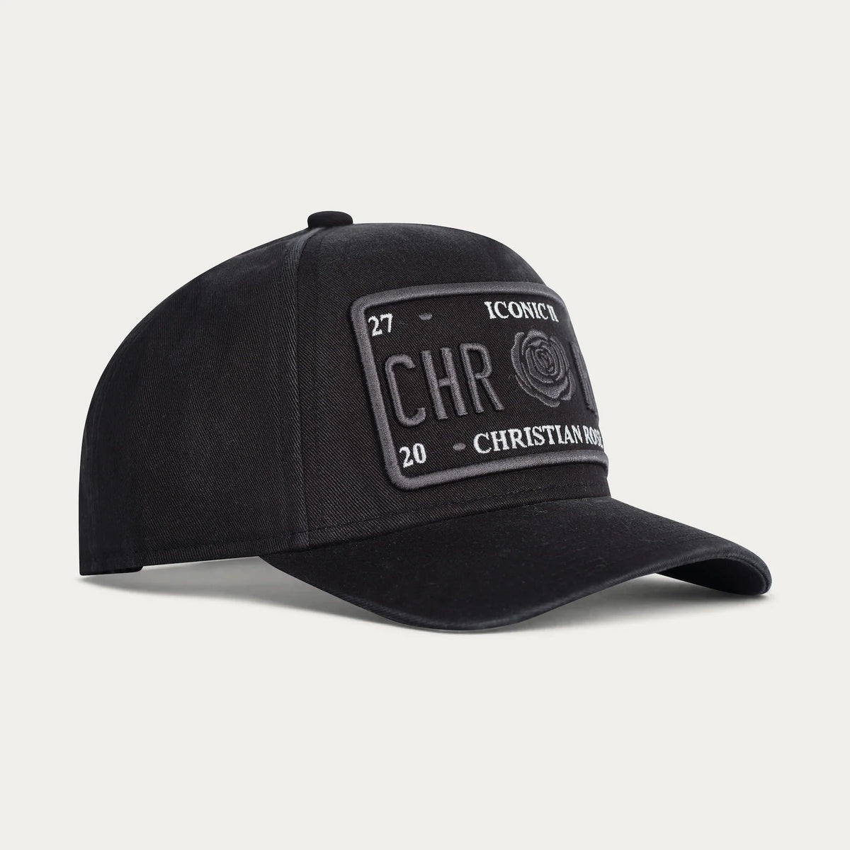 Christian Rose | Washed Iconic II Cap — Black (CR063B)