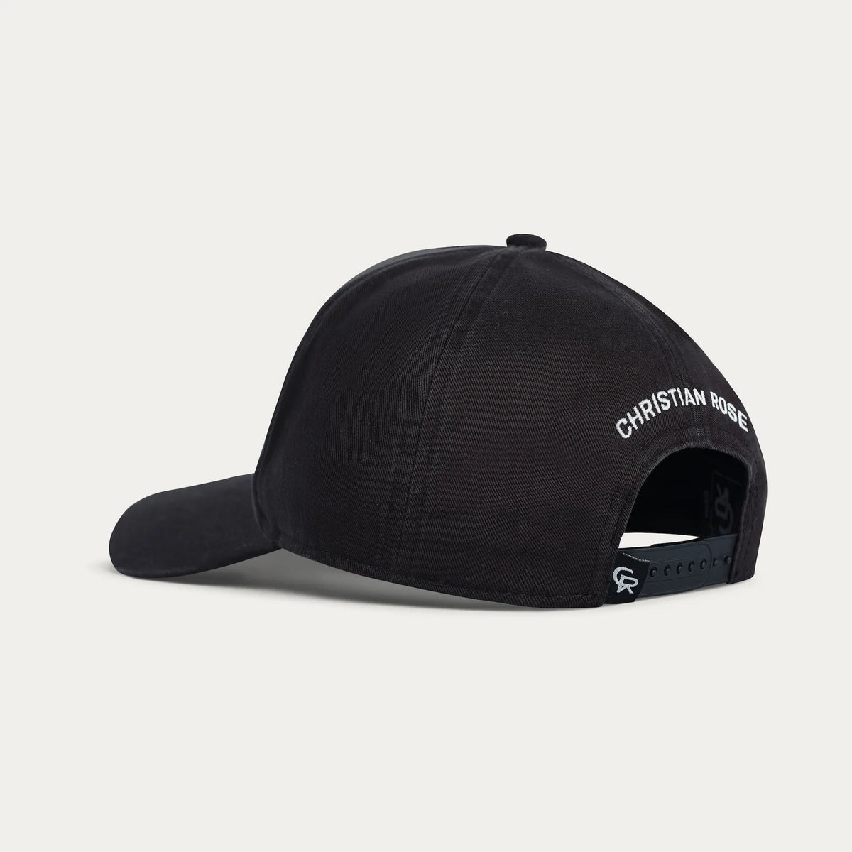 Christian Rose | Washed Iconic II Cap — Black (CR063B)