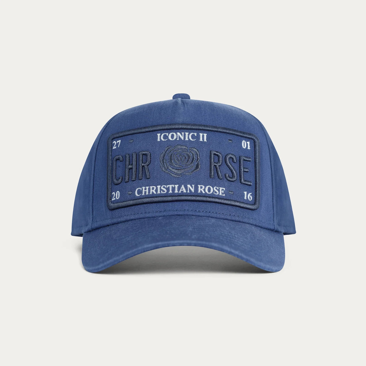 Christian Rose | Washed Iconic II Cap — Navy (CR063N)