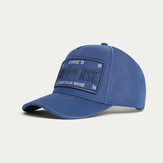Christian Rose | Washed Iconic II Cap — Navy (CR063N)