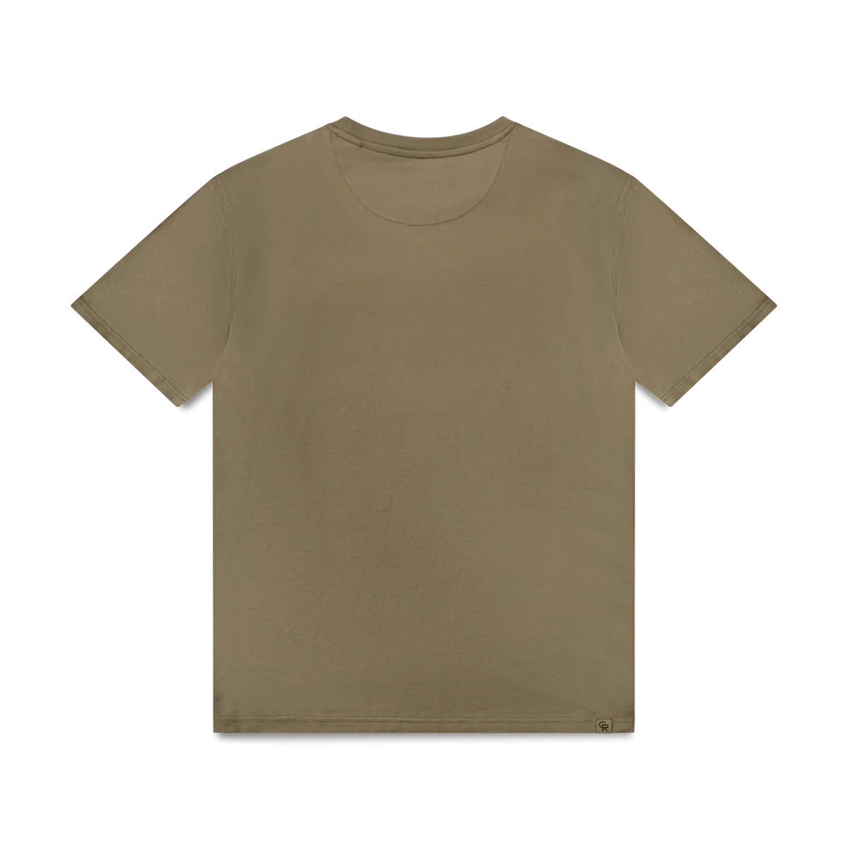 Christian Rose | Rhinestone T-Shirt — Olive / Black (CR-006-O)