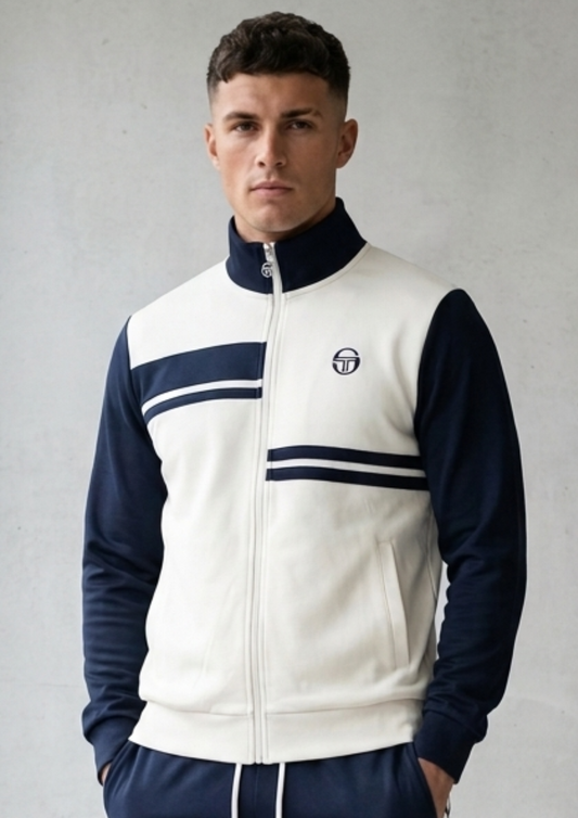 SERGIO TACCHINI - DALLARINDO TRACK TOP | GARDENIA/BLACK - STM12211-142
