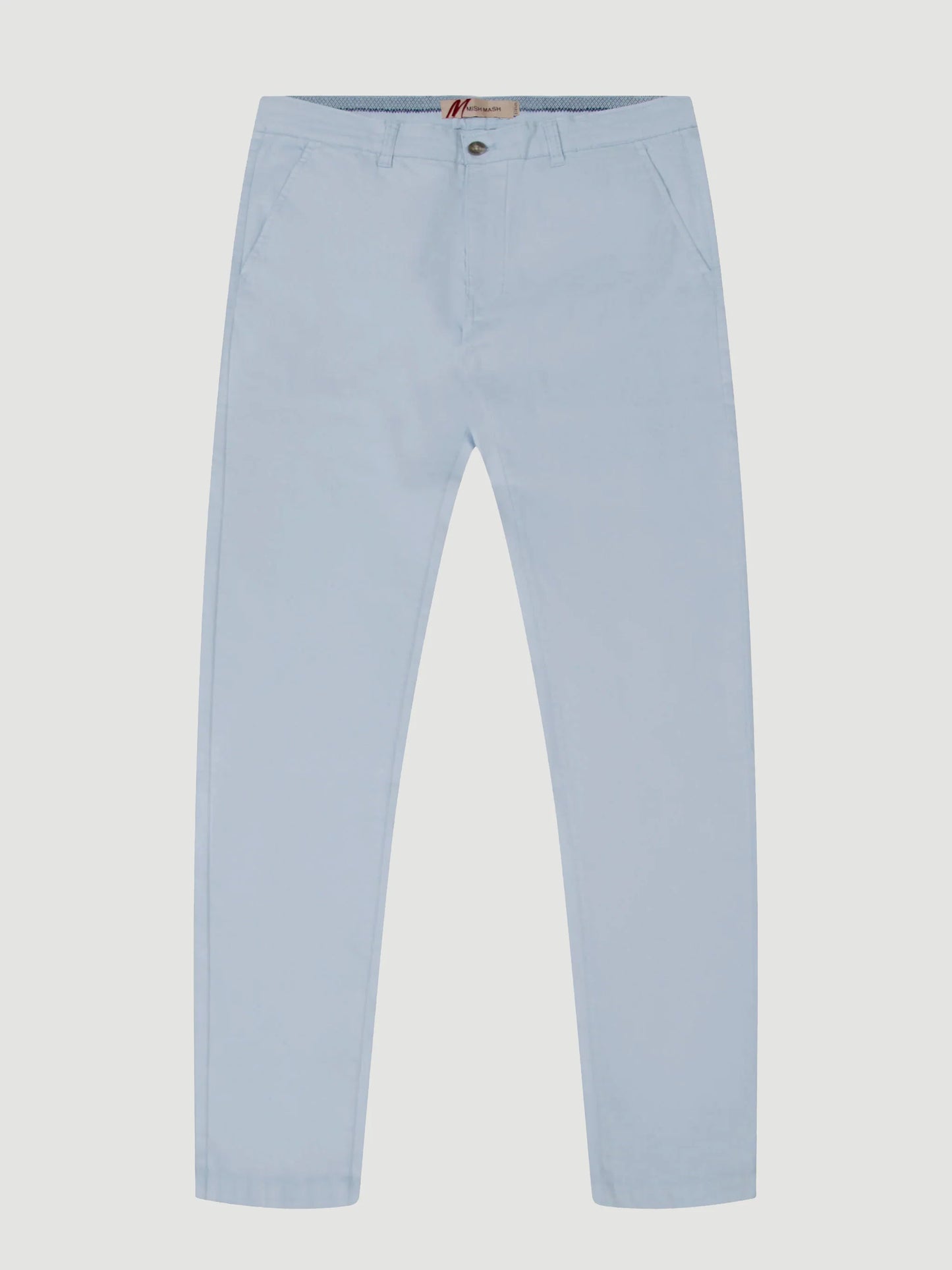 MISH MASH Chino Trouser - Tapered Fit Cotton Bromley / Sky Blue - 1984BRMsk4